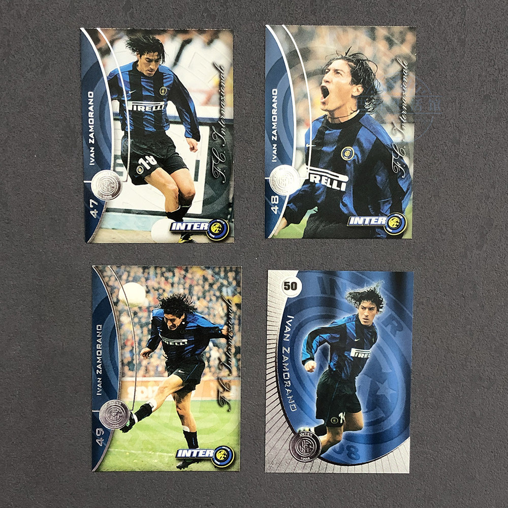 萨莫拉诺国际米兰1999/2000赛季足球官方球星卡ds意甲inter milan
