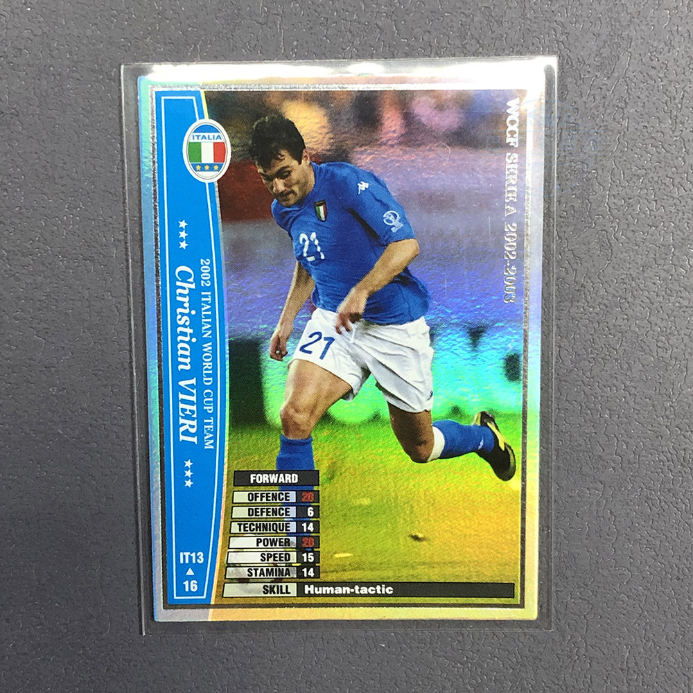 维埃里球星卡WCCF巴乔意甲意大利国家队帕尼尼2002世界杯panini