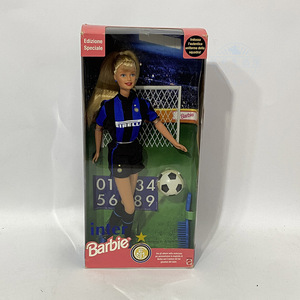 国际米兰x芭比娃娃官方正版足球迷人玩偶公仔inter 1999年礼品