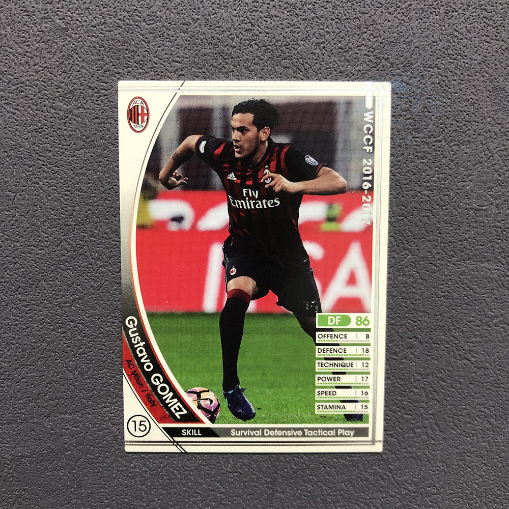 056戈麦斯ac米兰panini帕尼尼2016球星卡2017意甲WCCF官方足球图片