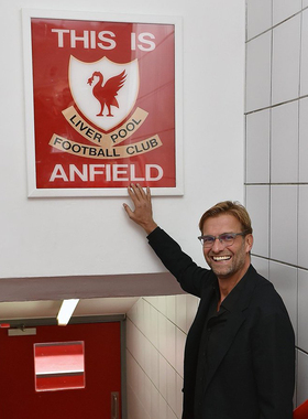 01相框照片实木画this is anfield利物浦球员通道安菲尔德球场足