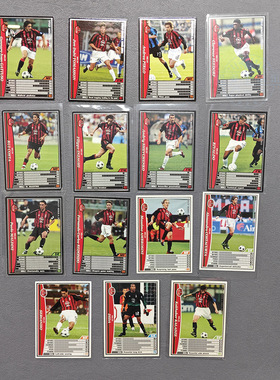 ac米兰panini帕尼尼2002球星卡2003意WCCF因扎吉马尔蒂尼舍甫琴科