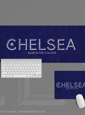 14鼠标垫超大办公键盘桌足球迷用品礼物英超cfc切尔西chelsea蓝色
