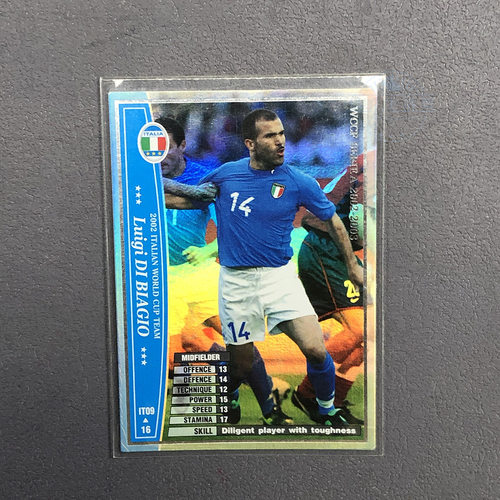 迪比亚乔球星卡WCCF巴乔意甲意大利国家队帕尼尼2002世界杯panini