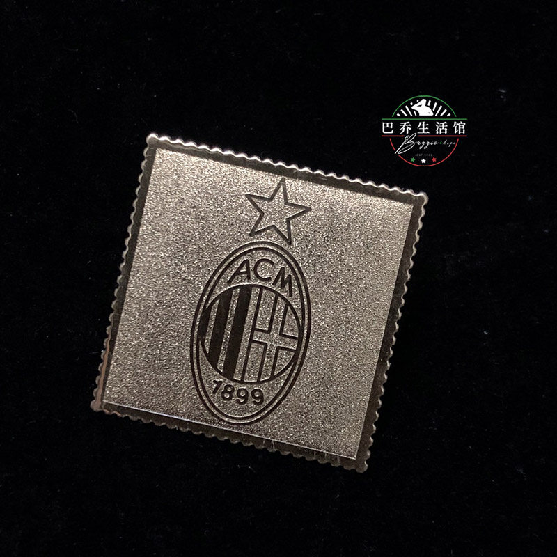 2003/04赛季 ac米兰milan足球意大利意甲金箔纪念品 队徽