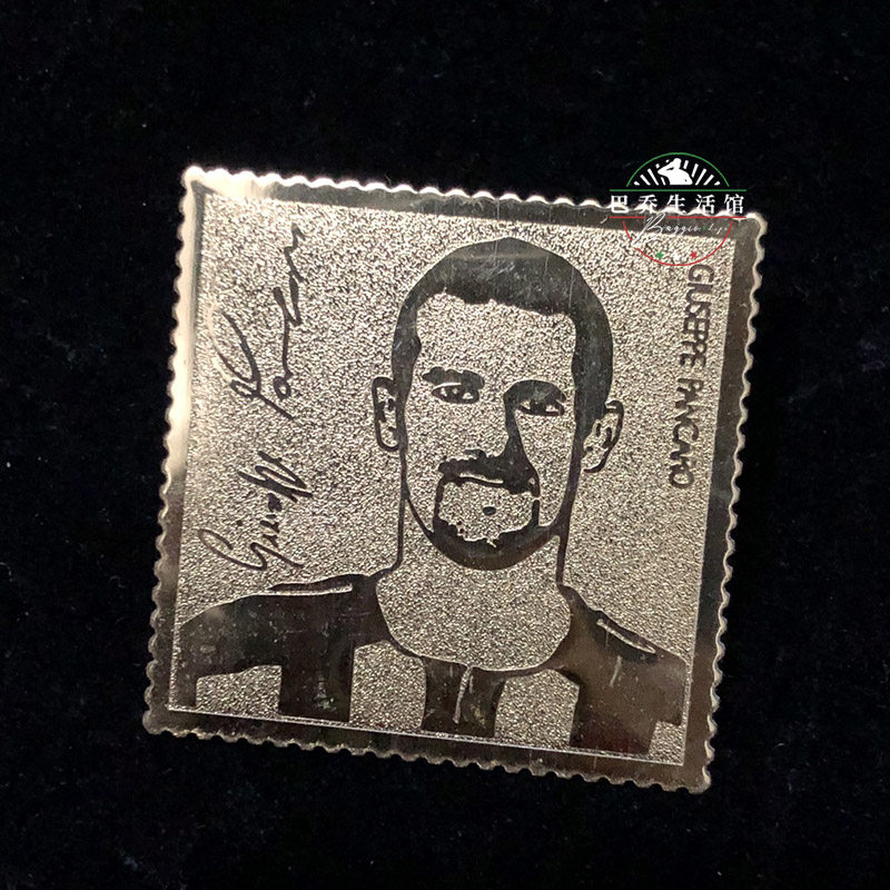 2003/04赛季 ac米兰milan足球意大利意甲金箔纪念品 潘卡罗
