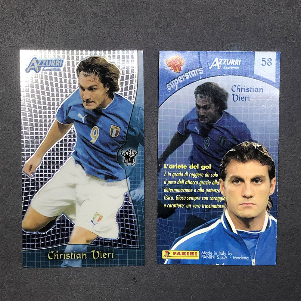 58 Panini帕尼尼2004意大利国家队AZZURRI球星卡官方维埃里vieri