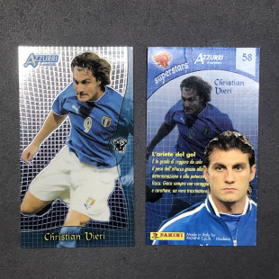 58 Panini帕尼尼2004意大利国家队AZZURRI球星卡官方维埃里vieri