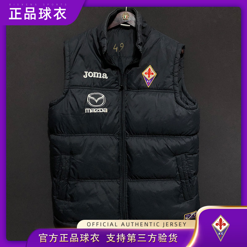 佛罗伦萨fiorentina羽绒背心足球衣队服正品训练官方朱塞佩罗西