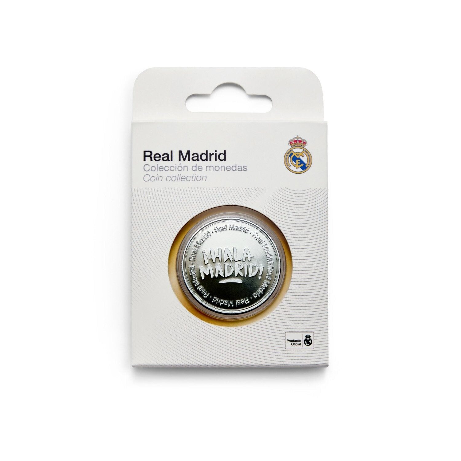 队徽银色纪念币皇家马德里hala madrid足球迷用生日礼物官方正品