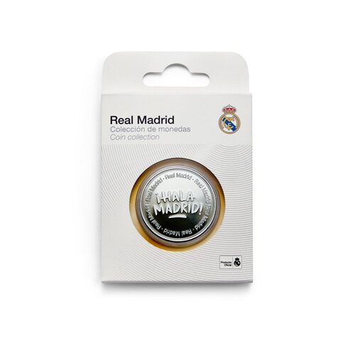队徽银色纪念币皇家马德里hala madrid足球迷用生日礼物官方正品