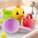 婴儿洗澡玩具套装 宝宝戏水洗头杯勺子儿童软胶小水壶水桶水瓢舀子