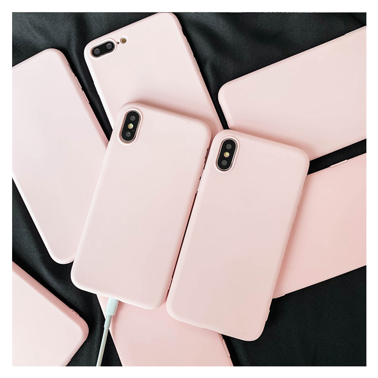 简约纯色樱桃粉vivoz5 / z5x手机壳(非品牌)