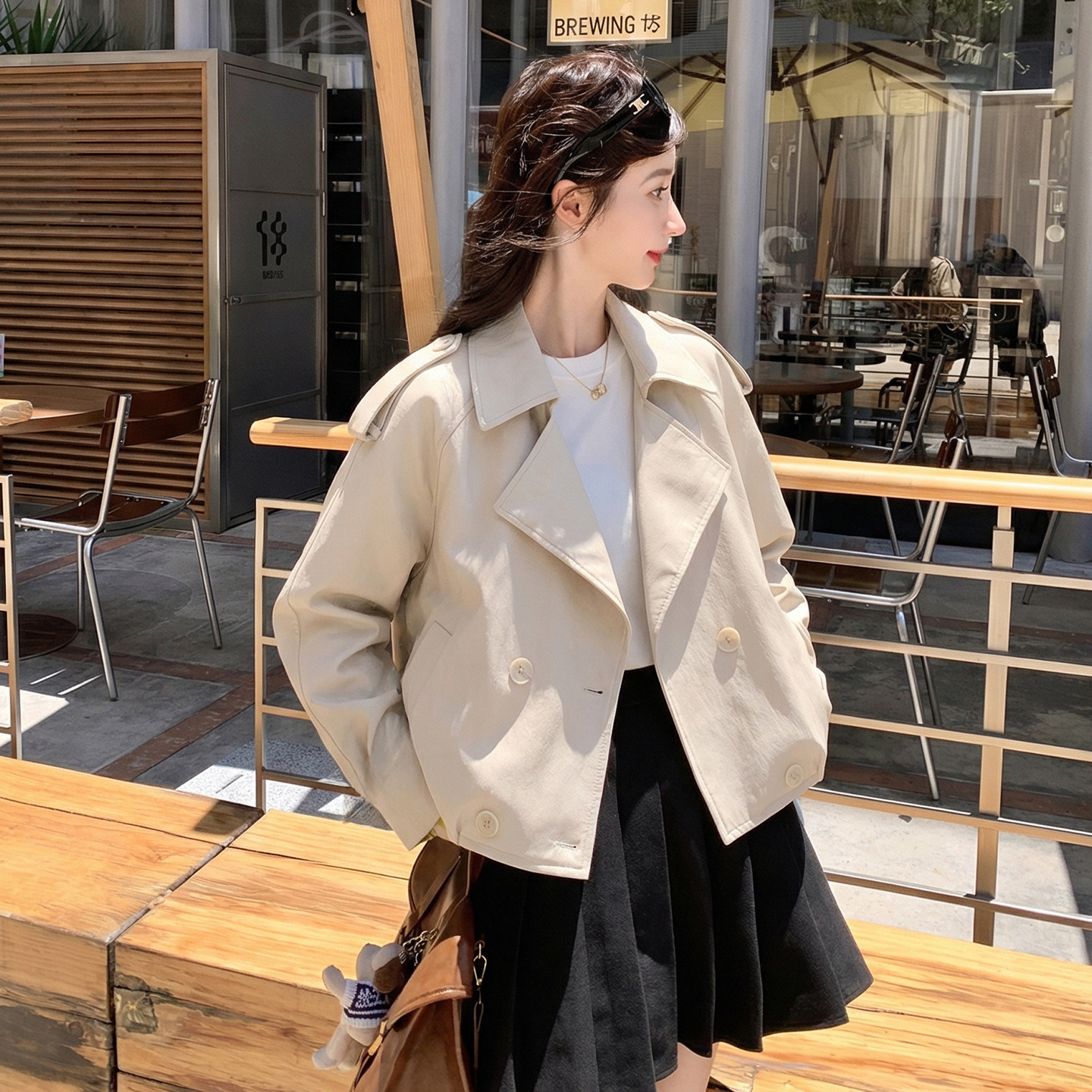 [大货】皮衣短外套2C075-26018-P165-K268,女装短外套,2C075