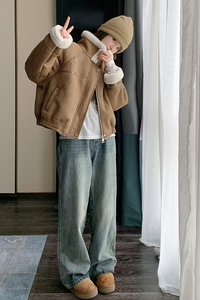 【新品】 大货 冬皮毛一体机车服2C075-261-P185-K268图片