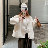 新品主推款大货简约风皮毛一体加厚外套907-P185-K278，女装皮草，菡迪欧娜