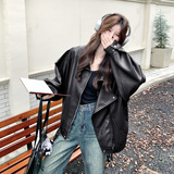 韩版复古皮衣外套女2025秋季新款高级感百搭机车炸街夹克短款上衣，女装皮衣，2C075