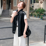 新品现货夏春秋三季可卖慵懒百搭皮马甲+包包6062-P165-K248，女装皮衣，菡迪欧娜