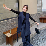 新品大货附买家秀老钱风马甲+阔腿裤两件套2C075-667-P165-K228，女装套装/套裙，2C075