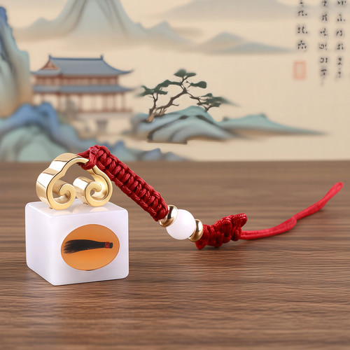 吉祥童子胎毛章宝宝婴幼儿纪念品