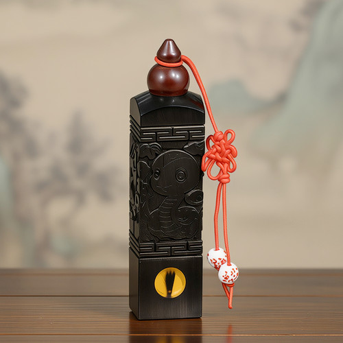 吉祥童子蛇宝宝出生纪念品胎毛章