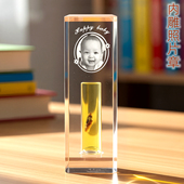 吉祥童子宝宝出生礼物定制胎毛脐带印章婴幼儿纪念品内雕照片2025