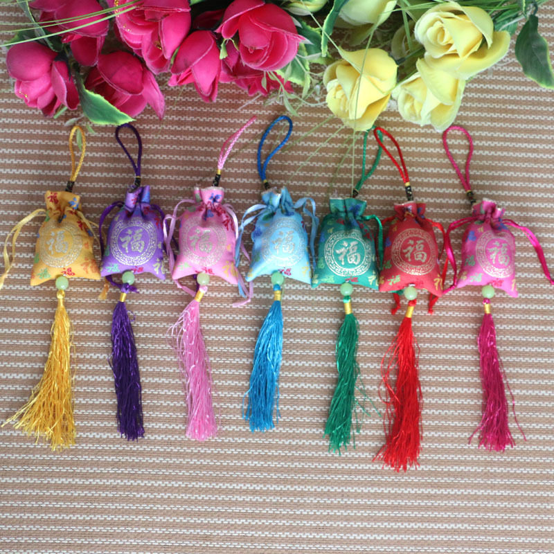 长相思厂家香包品牌热销7色百字福袋香包 加厚布料香包香囊