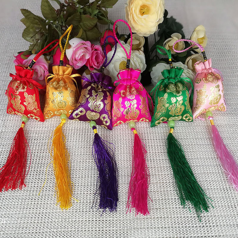 长相思多种颜色抽拉式香袋金钱袋端午香包香囊厂家礼品挂饰福袋