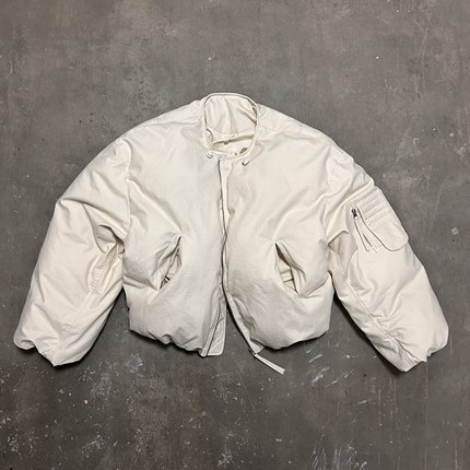 LIFEGOESON 25AW jacket'White Wall'bomber 棉服“白墙”太空服