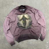25AW Dip Dyed LIFEGOESON Crewneck Sweatshirt不是上帝蜡染卫衣