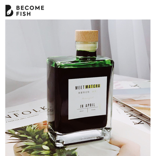 BECOMEFISH向鱼 春夏限定蘸水笔钢笔彩墨钢笔非碳素绿色墨水抹茶