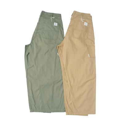 日式复古做旧水洗工装裤