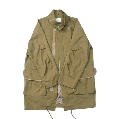 英伦复古经典工装中长款风衣