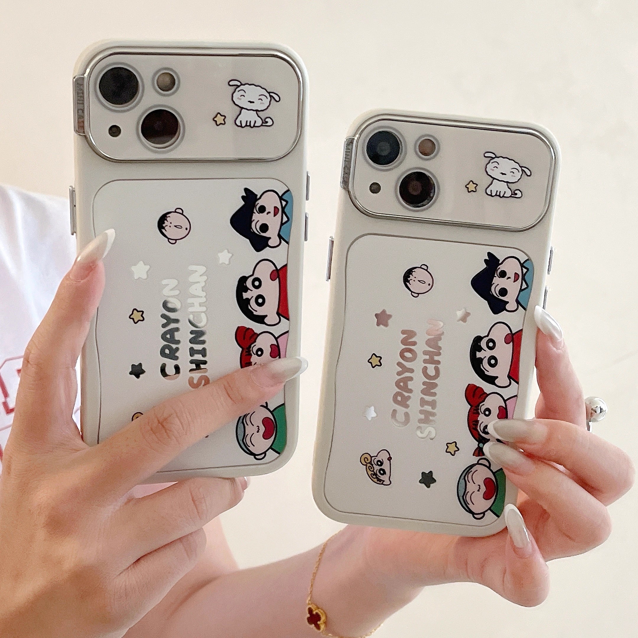 宁宁 创意镜面卡通动漫自带镜头膜可爱女iPhone16Pro Mobile Case