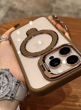 宁宁 高级镜头盖支架磁吸透明带镜头膜男女Phone17Pro MobileCase
