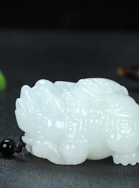 把玩件皮丘招财手饰貔貅天然玉石