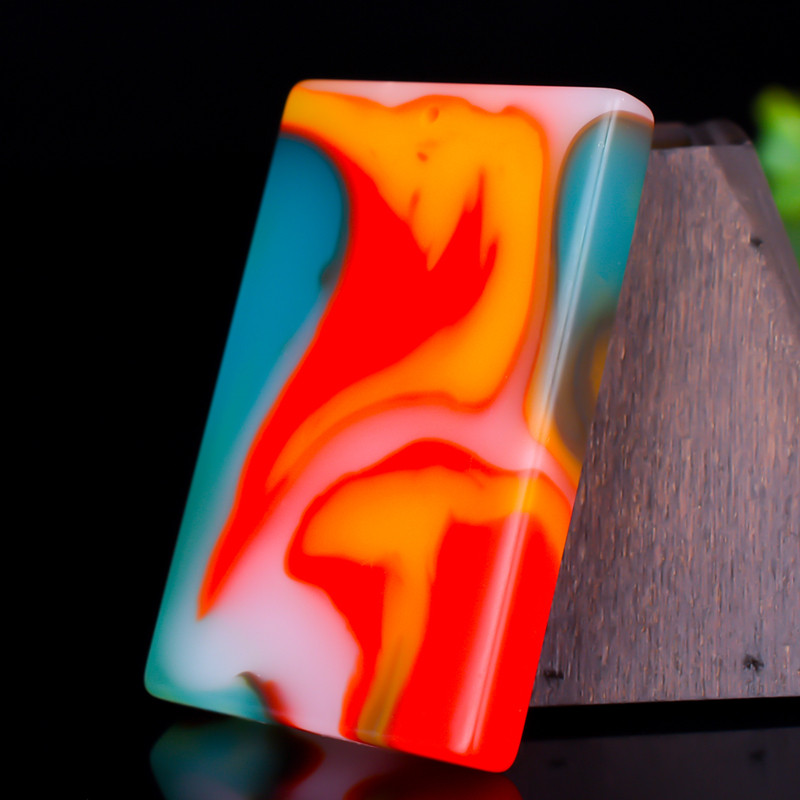 新疆和田玉平安无事牌吊坠男女款七彩玉平安牌挂件玉坠金丝玉玉牌