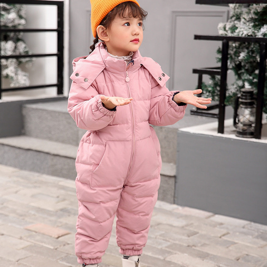 男女小童冬装连体羽绒服