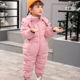 儿童羽绒服男女同款 2022秋冬新款 连帽宝宝连体衣小清新爬服羽绒服