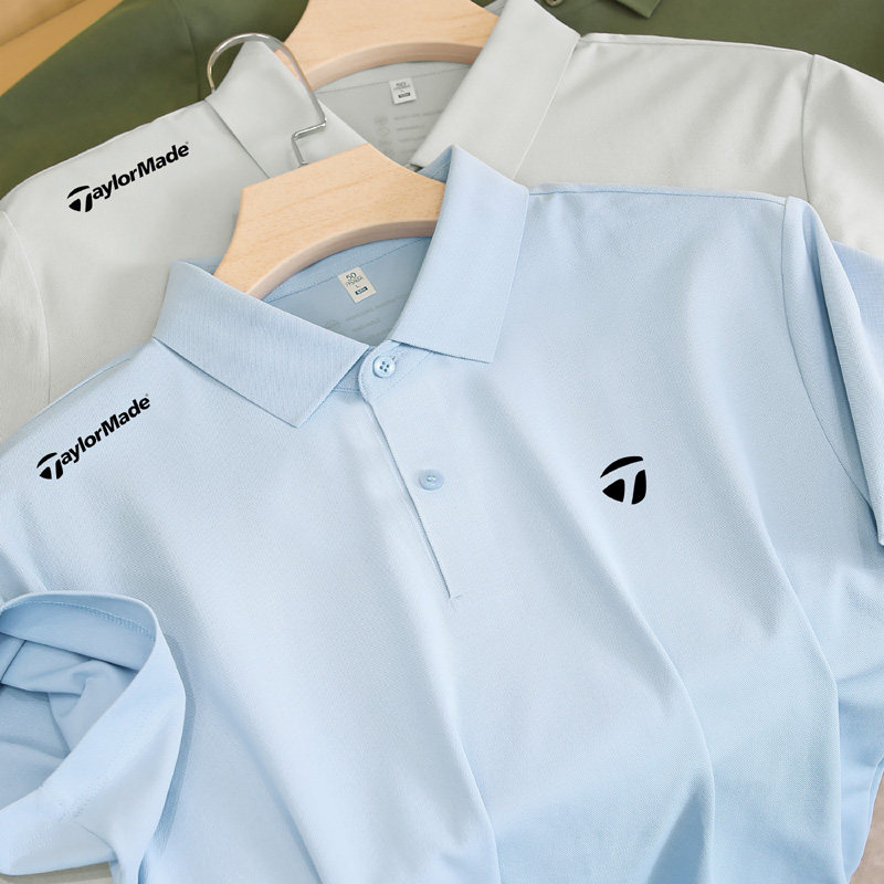 Taylormade泰勒梅高尔夫夏季新款男士短袖polo衫女运动速干t恤图片