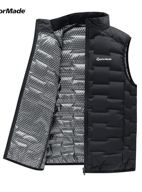 TaylorMade泰勒梅高尔夫羽绒服马甲男新款服装女装运动保暖时尚