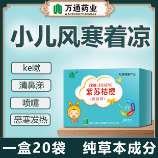 紫苏桔梗风寒喷嚏儿童宝宝小儿温中祛利咽寒咳sou喉痒紫苏