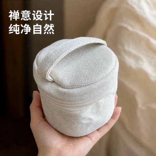 台湾宜龙eilong手工棉麻布包茶壶