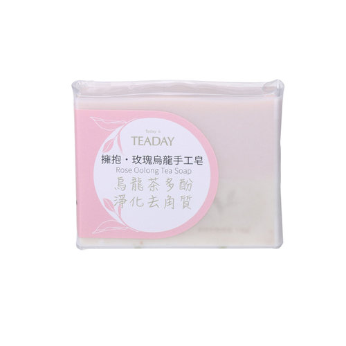 台湾宜龙eilong天然乌龙玫瑰手工冷制皂精油茶皂除角质洗澡洁面