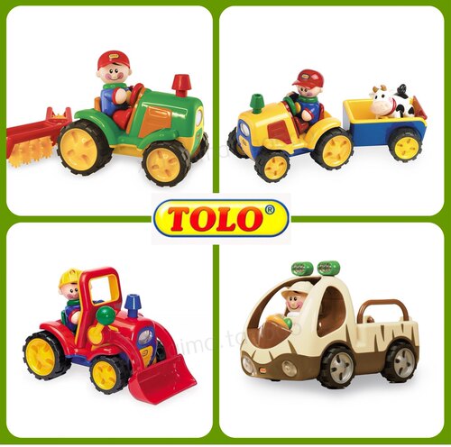 tolo电动玩具车拖拉机牛车推土机