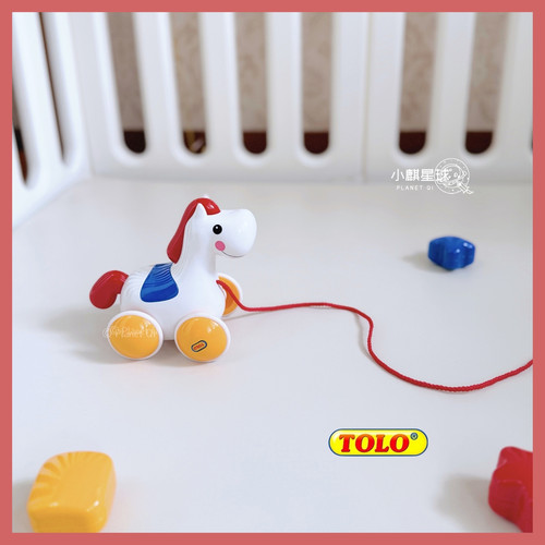 Tolo三原色拉拉马拖拉学步玩具