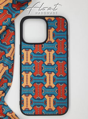 新年红色发财运纯棉布面苹果17新款13mini16pro15max14手机壳air