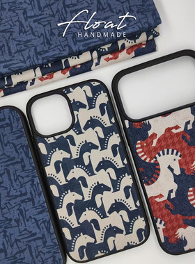 木马本命年生肖冬天帆布苹果17新款13mini16pro15max14手机壳air