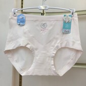 爆款 舒心雅琦中腰爱你棉纯棉女士内裤 亲肤吸汗蚕丝抑菌抗菌包臀