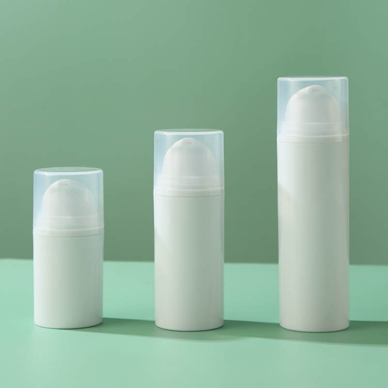 15ml30ml50毫升卡扣式按压真空乳液瓶pp白色乳液化妆瓶空瓶分装瓶